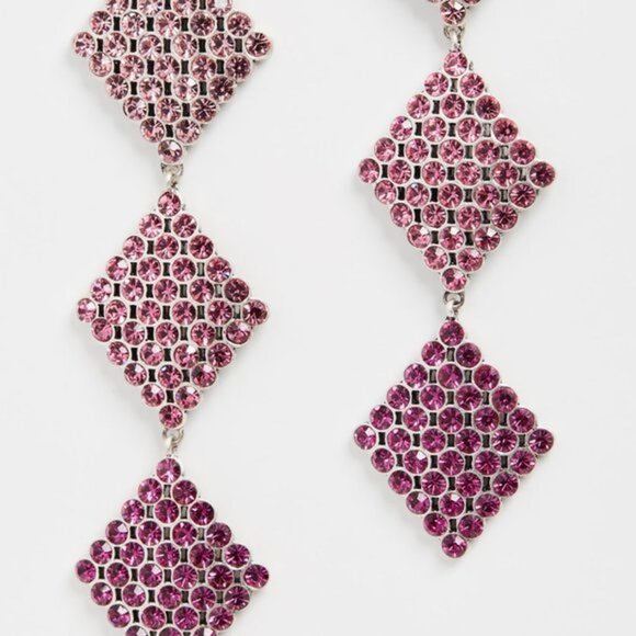 For Love & Lemons Casbah 3 Tier Stone Earrings - Picture 2 of 4